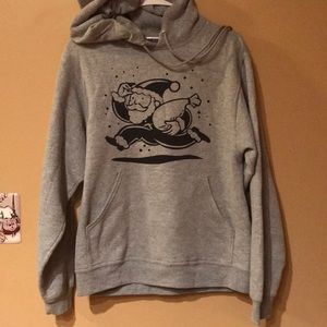 Monopoly themed hooded sweatshirt